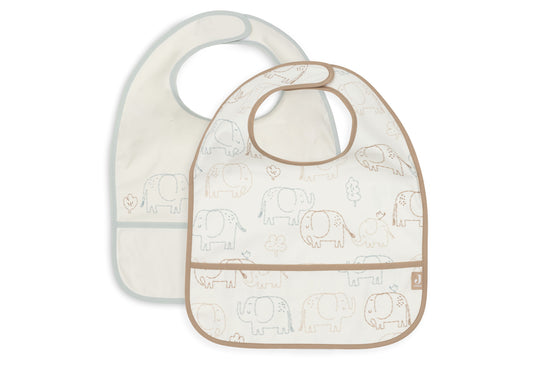 Bavoir imperméable Elephant Tales (2pack)