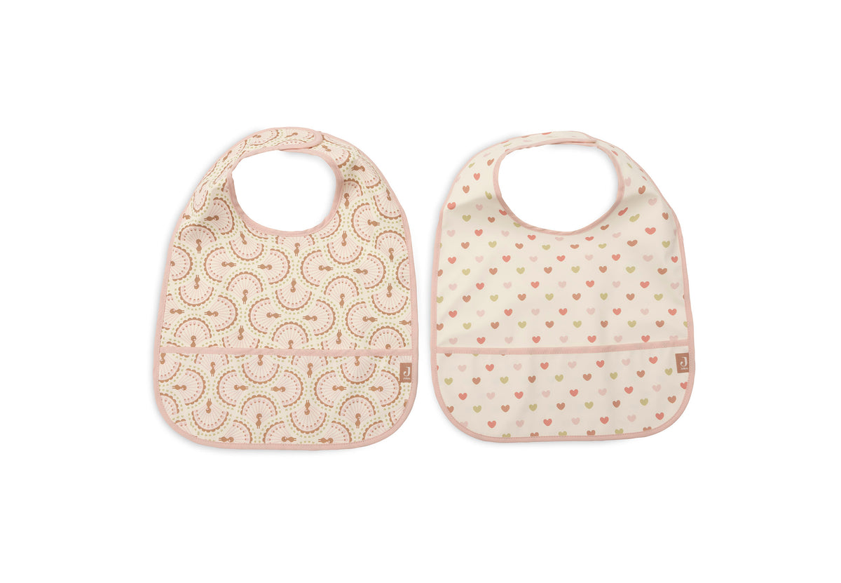 Bavoir Imperméable Jollein - Soft Plumes - 2 Unités - détail