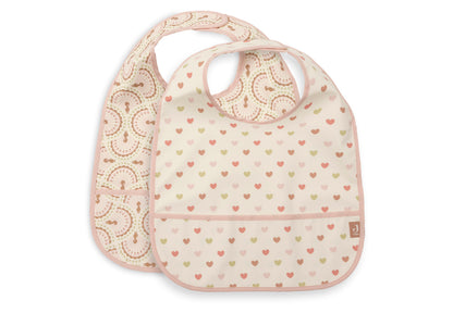 Bavoir Imperméable Jollein - Soft Plumes - 2 Unités