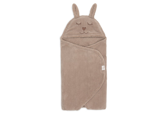 Couverture portefeuille Bunny Cloudy Rib Milky Coffee