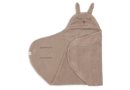 Couverture portefeuille Bunny Cloudy Rib Milky Coffee