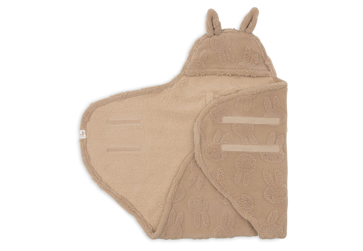Couverture portefeuille Miffy Jacquard Teddy Jollein - Biscuit