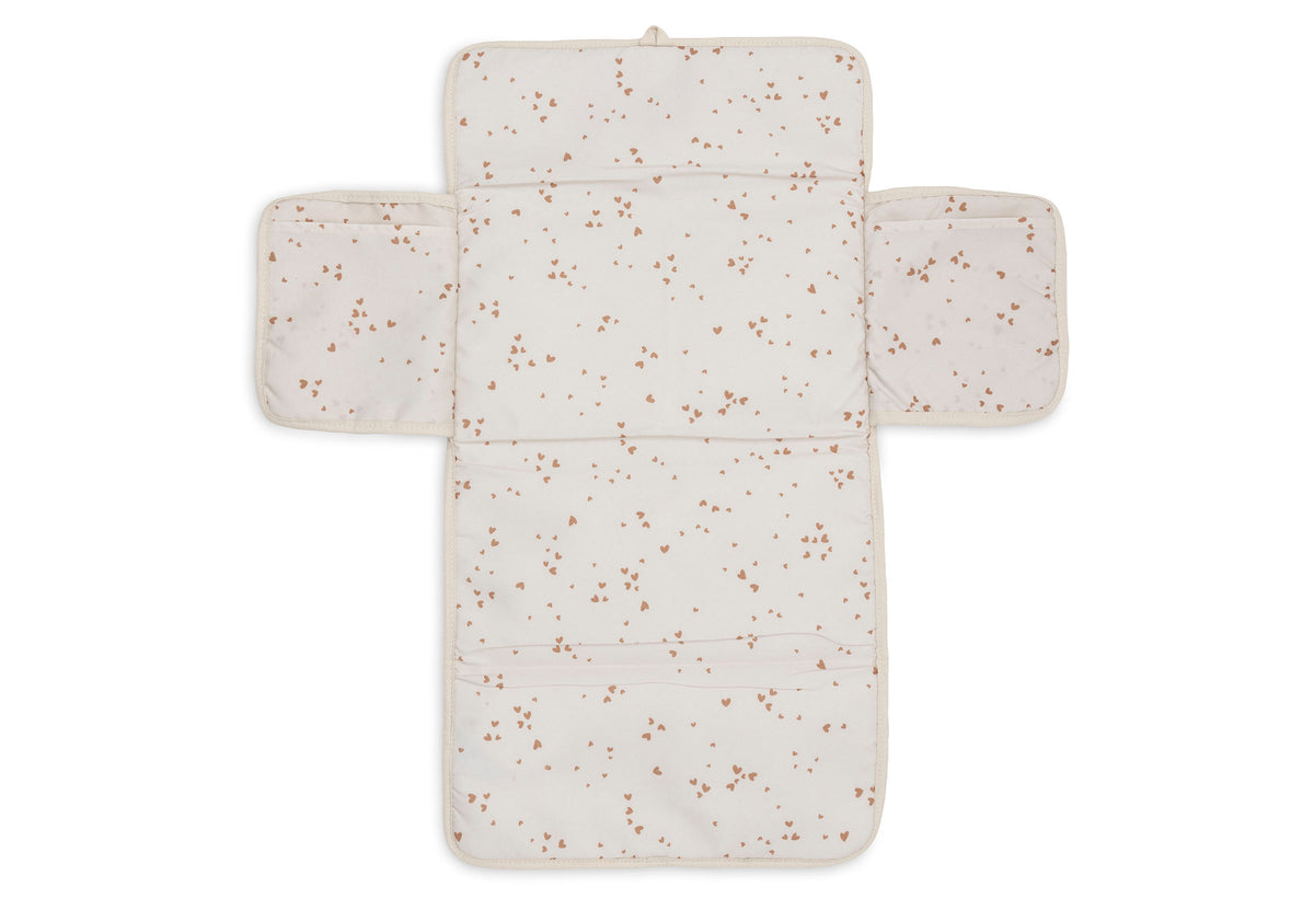 Tapis à langer nomade Fluffy Jollein - Sand - détail