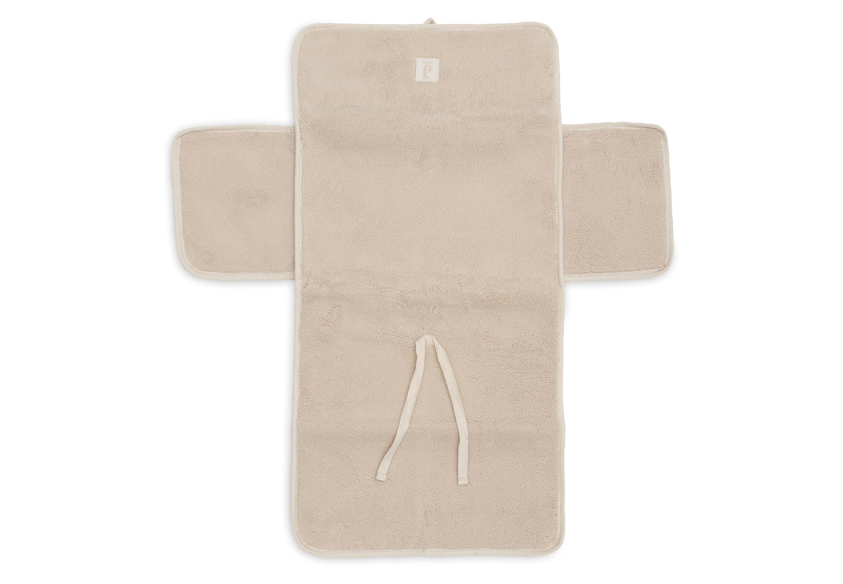 Tapis à langer nomade Fluffy Jollein - Sand - détail
