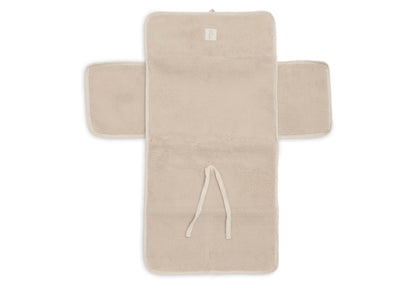 Tapis à langer nomade Fluffy Jollein - Sand - détail