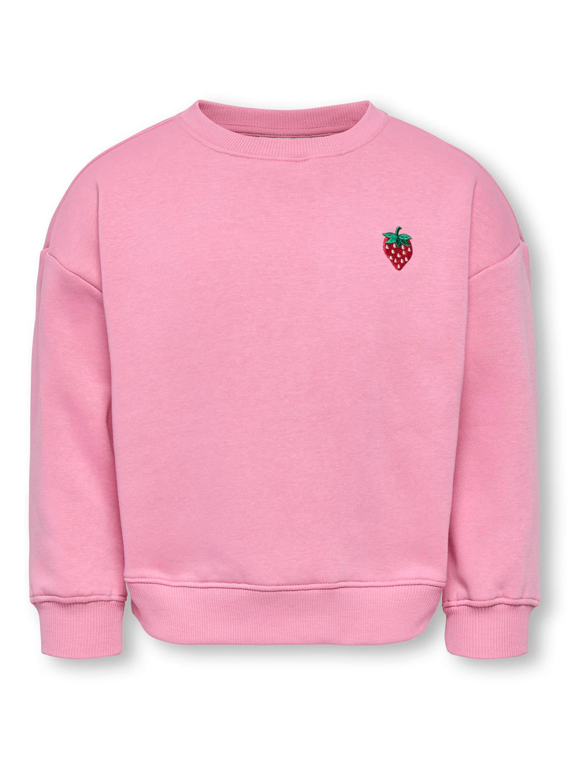 Sweat-shirt-Kids mini girl-KMGSWEAT L/S CREW EMB LOOSE SWT NOOS