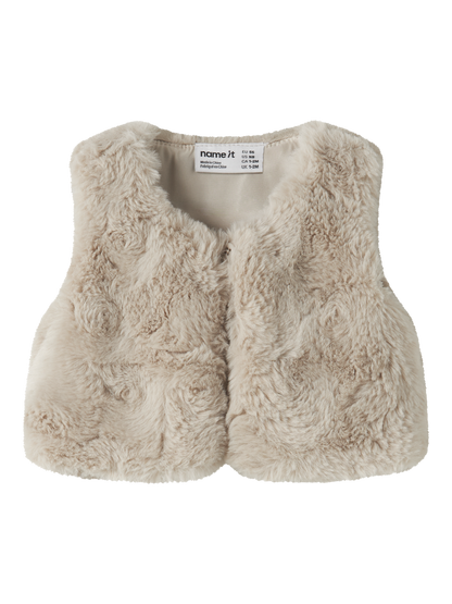 Gilet en fausse fourrure bébé fille Name It Baby - Nanis