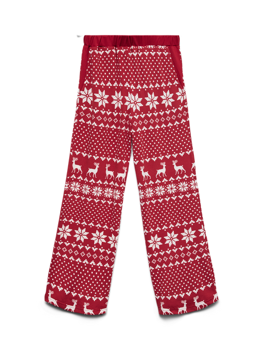 Pantalons Vero moda girl Vmchris hw straight pants jrs xmas girl