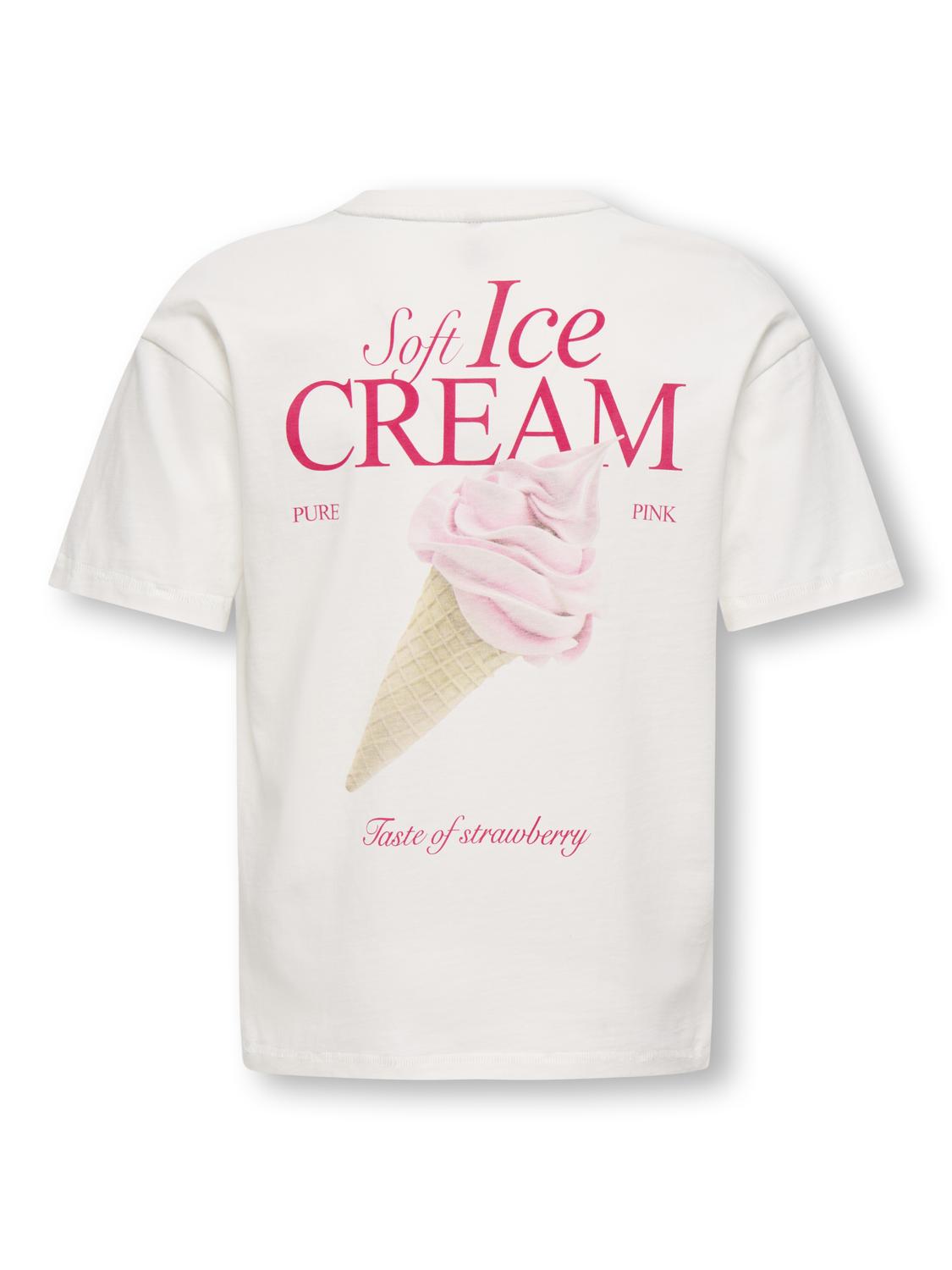 T-shirts Kids only girl Koghelen life s/s loose tee jrs noos
