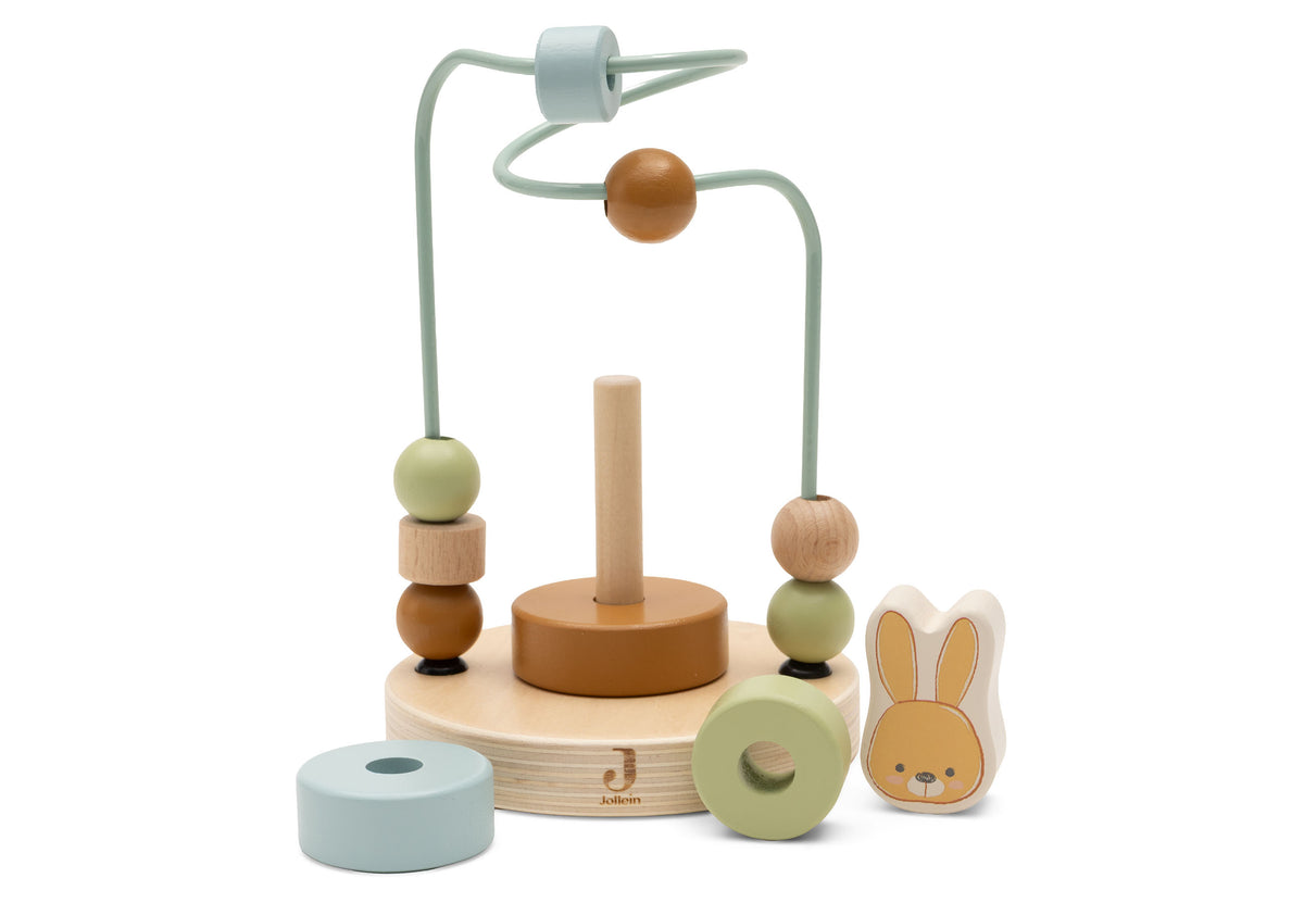 Boulier Spirale/Empilable en Bois Jollein - Bunny Luz - détail