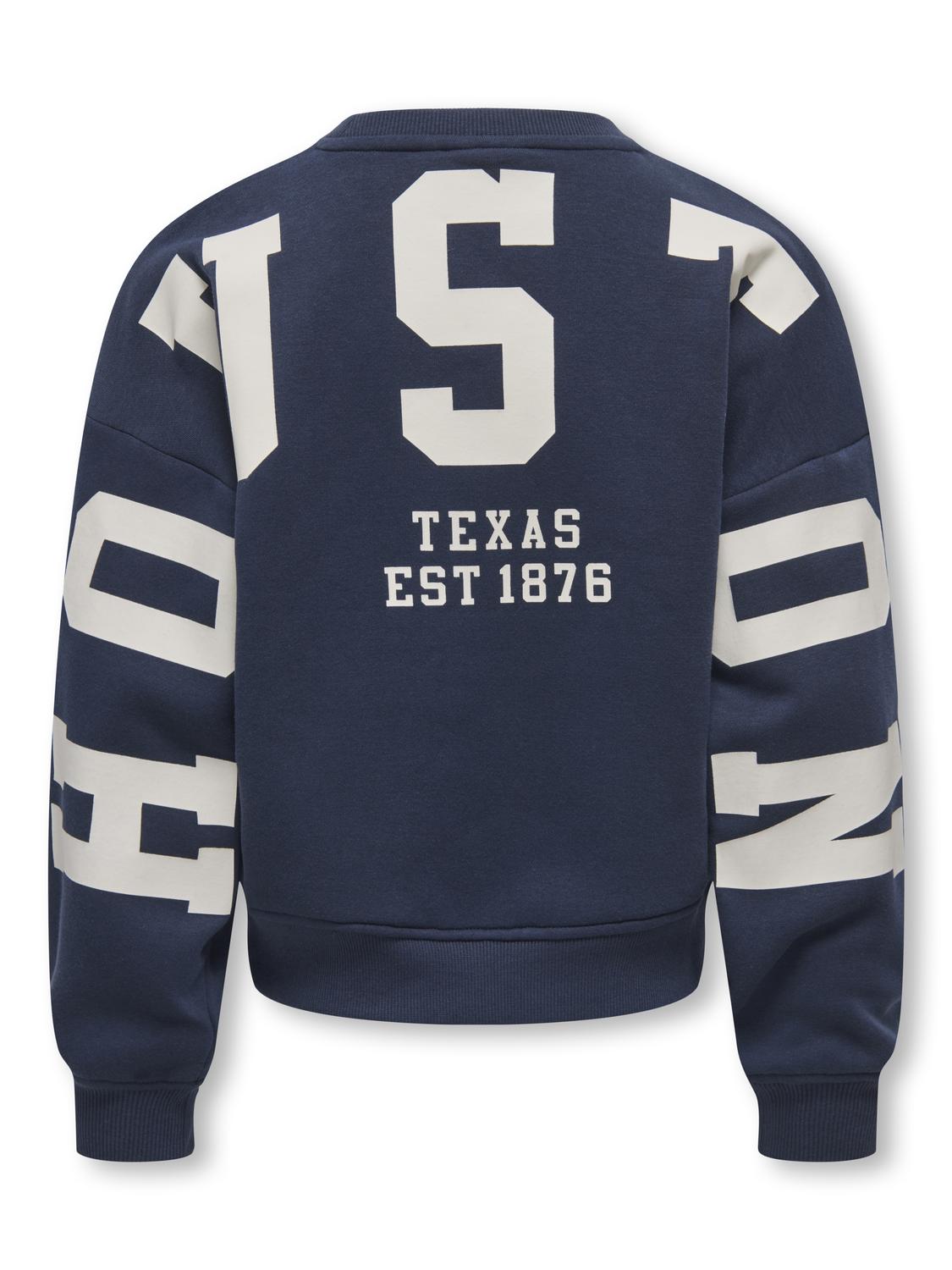 Sweat-shirt imprimé dos et manches fille Kids Only Girl