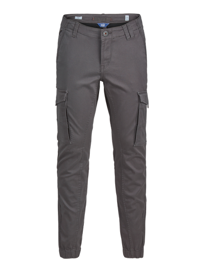 Pantalons cargo-Jack&jones kids-JPSTPAUL JJFLAKE 542 ASPHALT NOOS JNR