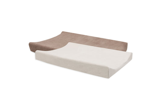 Housse matelas à langer Éponge 50x70cm Milky Coff/Ivory (2p)