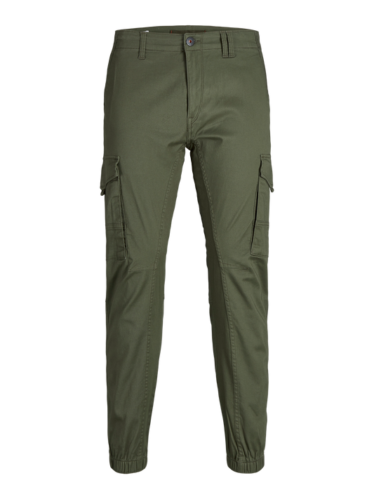 Pantalons cargo Jack&jones junior Jpstpaul jjflake akm 542 olive noos jnr