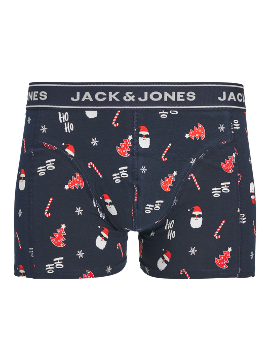 Coffret cadeau boxers de Noël garçon Jack & Jones Junior - Santa Trees