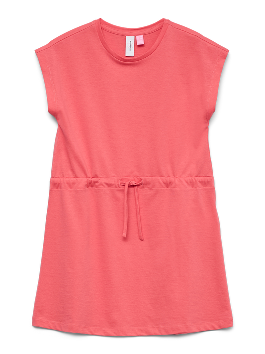 Robe courte-Vero moda girl-Vmluna ss short dress jrs girl