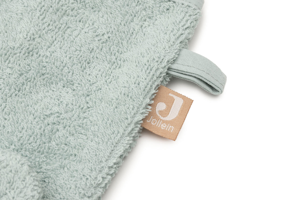 Gant de toilette Éponge Jollein - Hippo Happy - détail