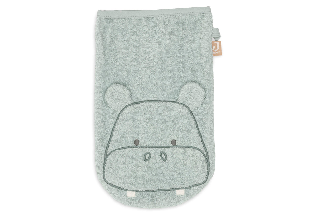 Gant de toilette Éponge Jollein - Hippo Happy
