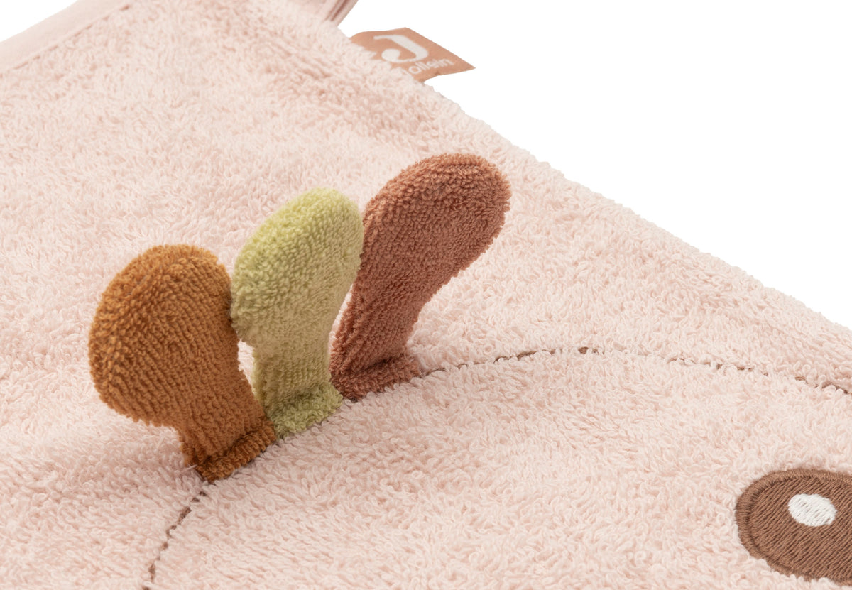 Gant de toilette Éponge Jollein - Peacock Pavie - détail