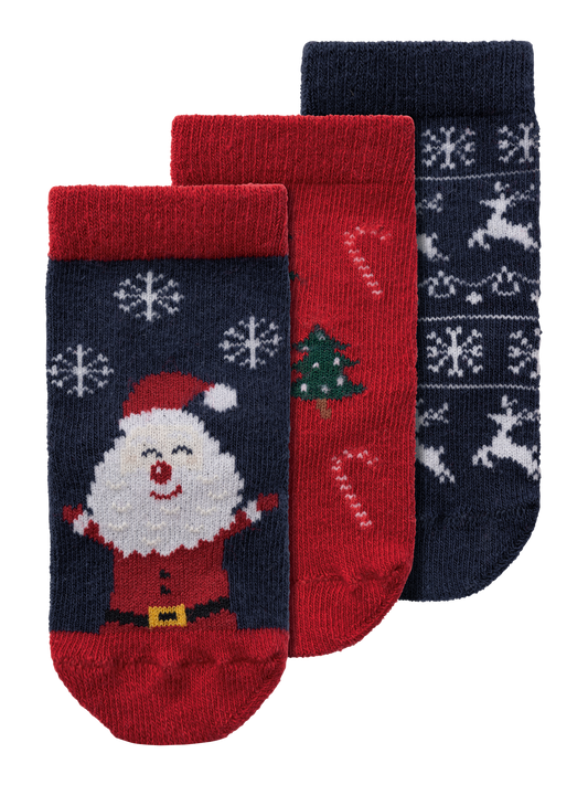 Chaussettes Name it baby Nbnrichristmas 3p sock