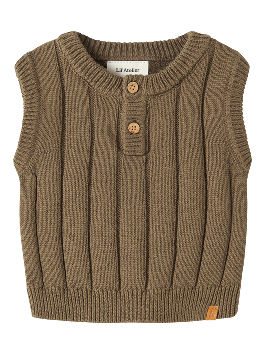 Gilets en maille-Lil' atelier baby-NBMLOMON KNIT VEST LIL
