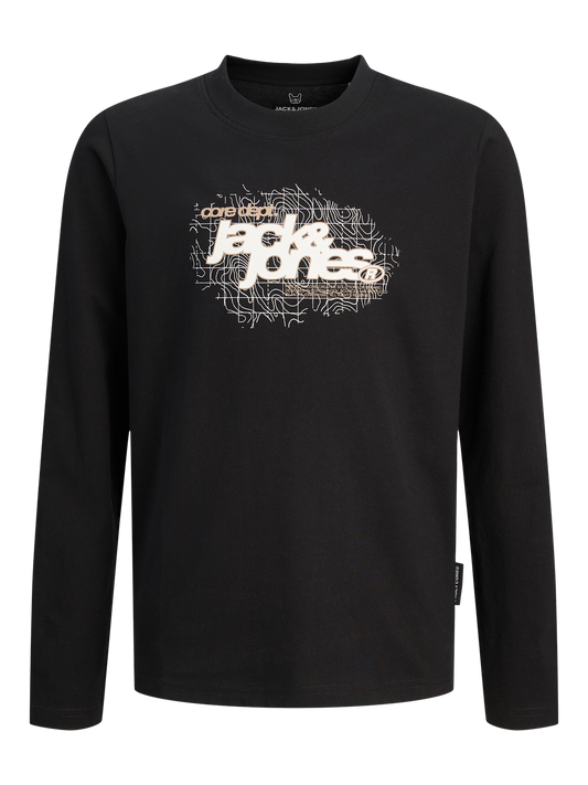 T-shirts Jack&jones junior Jcogrid branding tee ls crew neck jnr