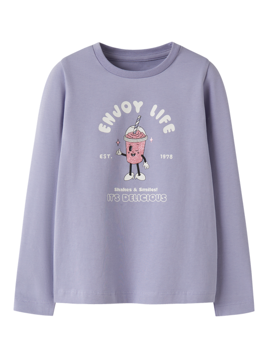 T-shirts-Name it mini-NMFOLINAS LS TOP PB