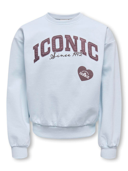Sweat-shirt-Kids only girl-KOGNAOMIE LS BOXY O-NECK PRINTED SWT