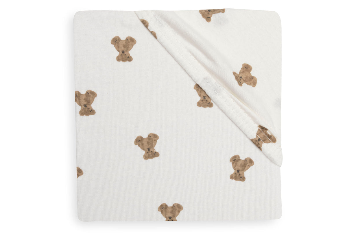 Drap-housse Jersey 60x120cm Jollein - Mini Teddy Bear