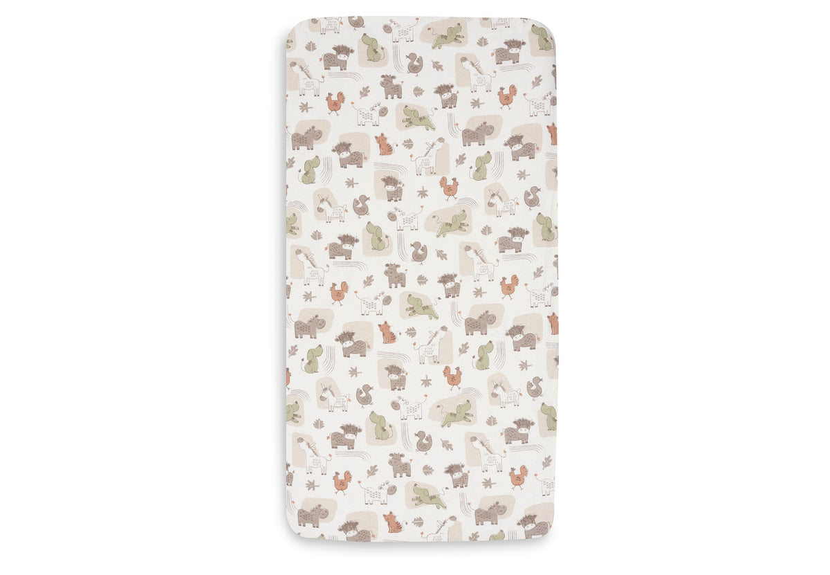 Drap-housse Jersey 60x120cm Jollein - Barn Buddies - détail
