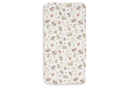 Drap-housse Jersey 60x120cm Jollein - Barn Buddies - détail