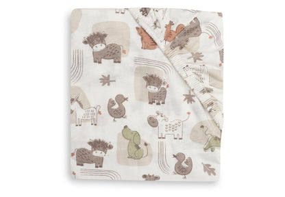 Drap-housse Jersey 60x120cm Jollein - Barn Buddies