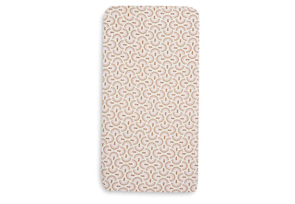 Drap-housse Jersey 60x120cm Jollein - Soft Plumes - détail