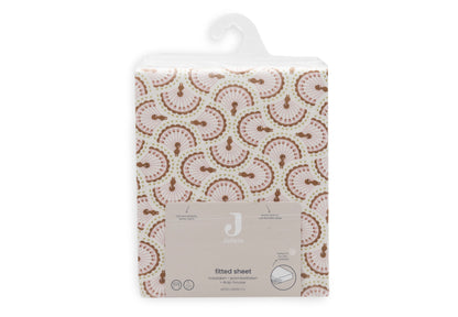 Drap-housse Jersey 60x120cm Jollein - Soft Plumes - détail