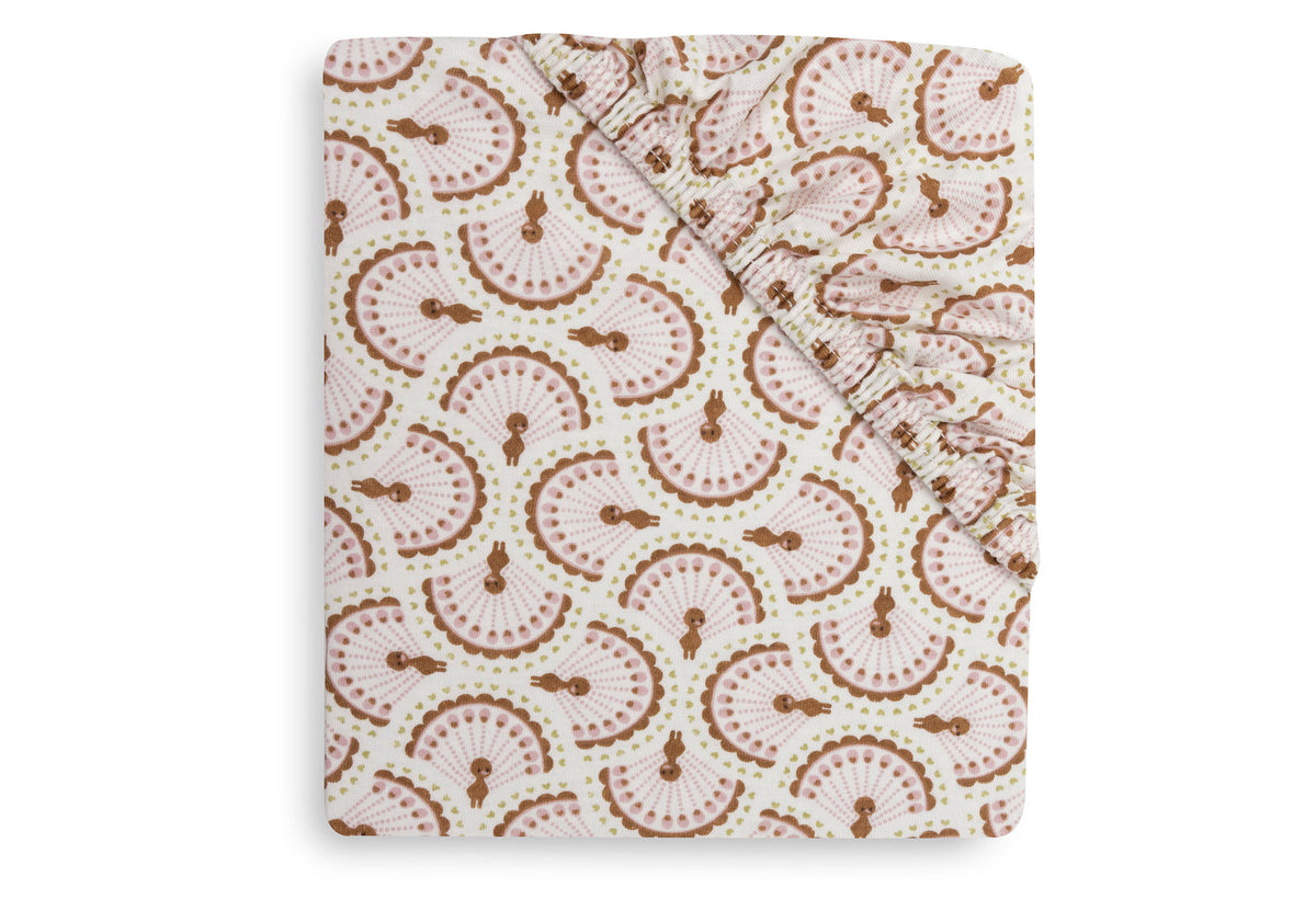 Drap-housse Jersey 60x120cm Jollein - Soft Plumes