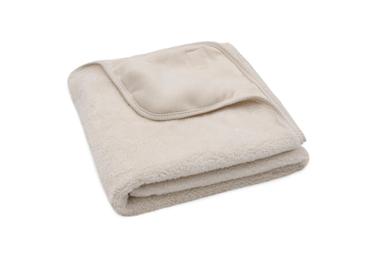 Couverture Berceau 75x100cm Basic Jersey/Sherpa Oatmeal