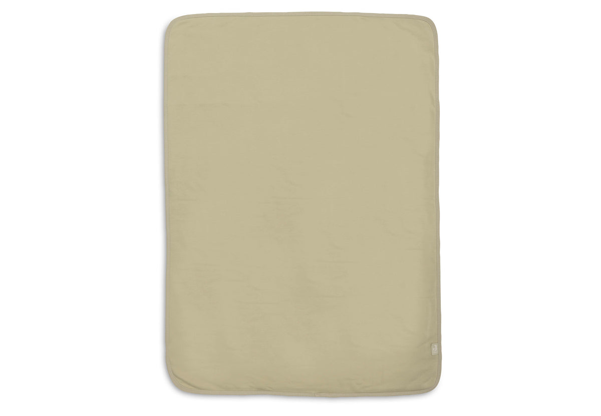 Couverture Basic Sherpa/Jersey Jollein - Soft Matcha - détail