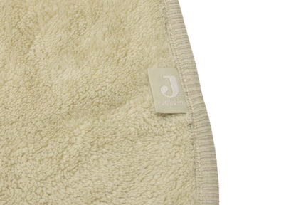 Couverture Basic Sherpa/Jersey Jollein - Soft Matcha - détail