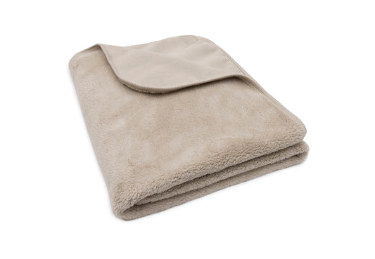 Couverture Lit Bébé 100x150cm Basic Jersey/Sherpa Warm Sand