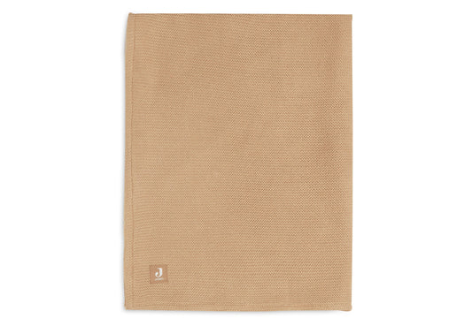 Couverture Berceau 75x100cm Basic Knit - Biscuit/Fleece