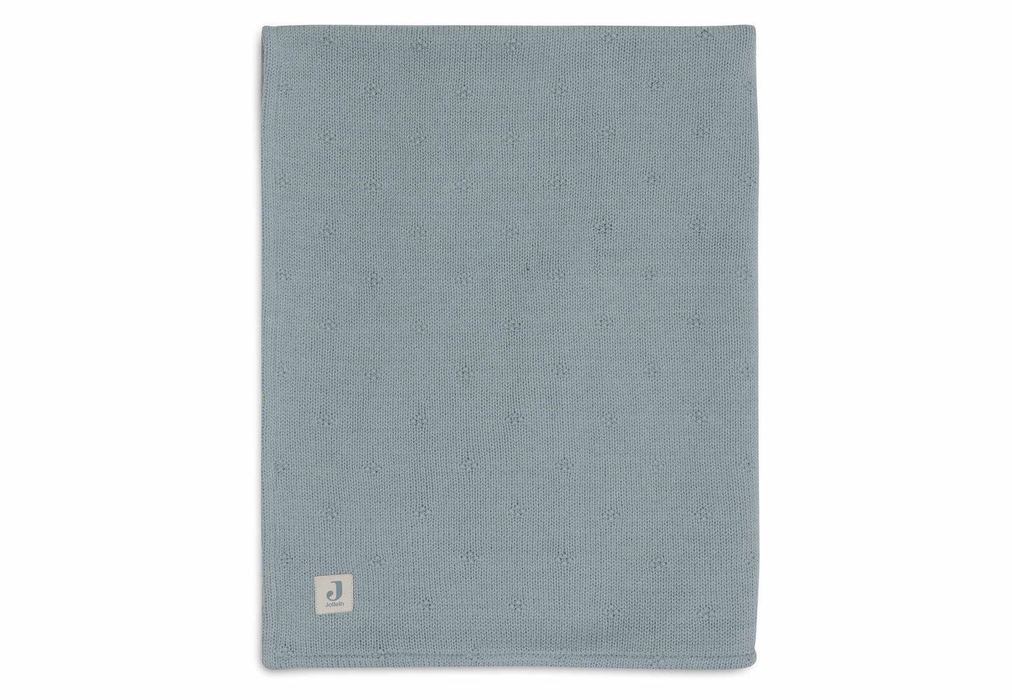 Couverture Berceau 75x100cm Cosy Knit - Sea Green/Velvet