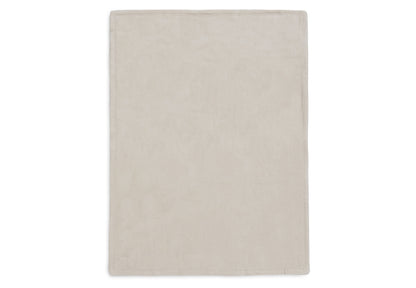 Couverture Berceau 75x100cm Box Knit Warm Sand/Velvet GOTS