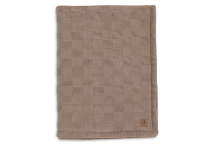 Couverture Lit Bébé 100x150cm Box Knit Milky Cof/Velvet GOTS