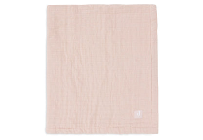 Couverture Berceau Gaze De Coton 75x100cm Jacquard - Wild Rose - GOTS