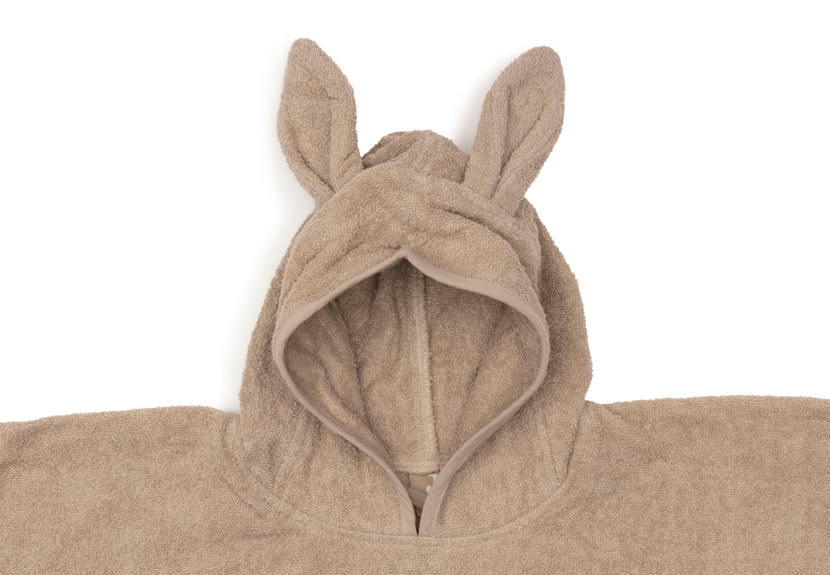 Poncho de bain Éponge Jollein - Milky Coffee - détail