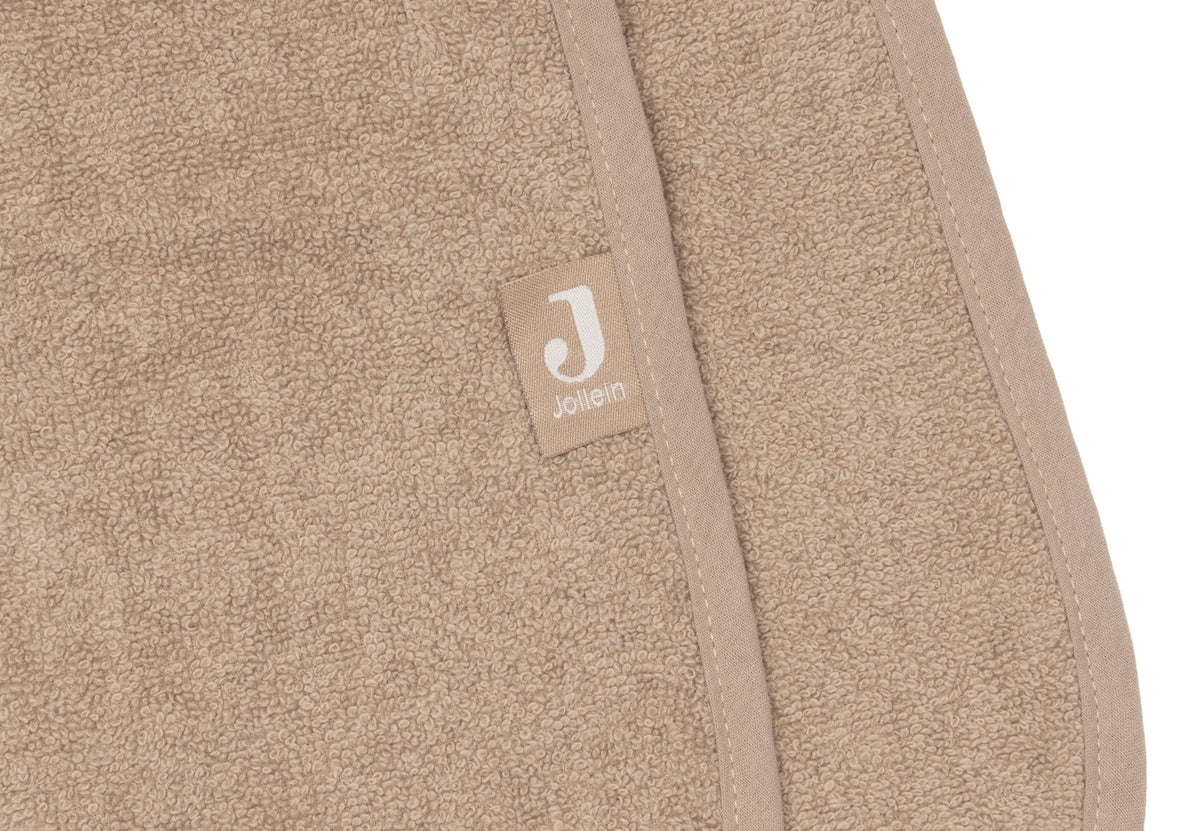 Poncho de bain Éponge Jollein - Milky Coffee - détail