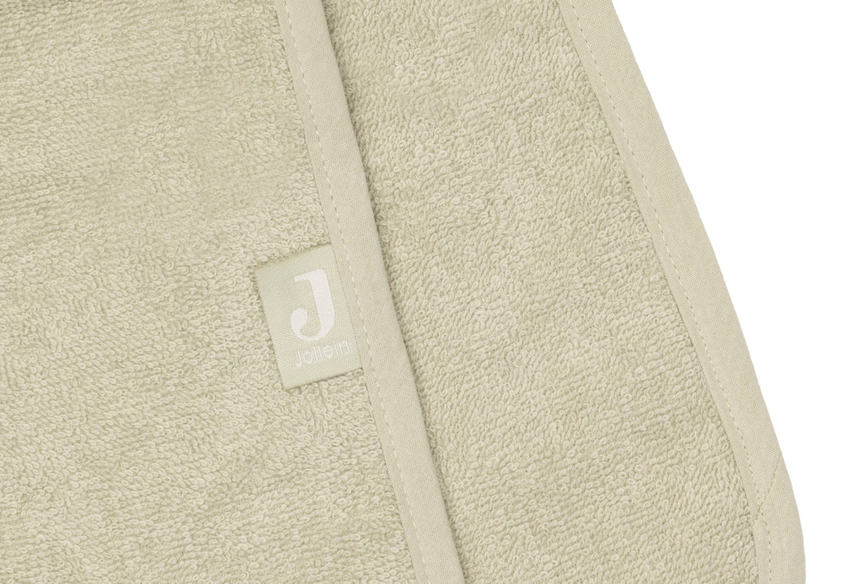Poncho de bain Éponge Jollein - Soft Matcha - détail