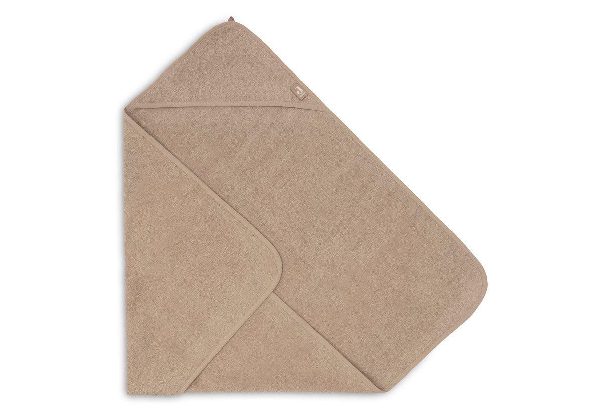 Cape de bain Éponge 75x75cm Jollein - Milky Coffee - détail