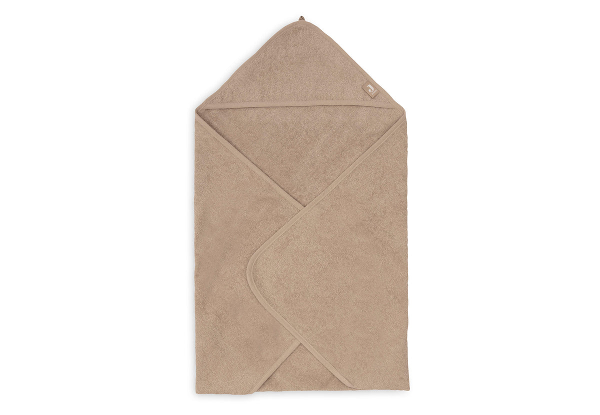 Cape de bain Éponge 75x75cm Jollein - Milky Coffee - détail