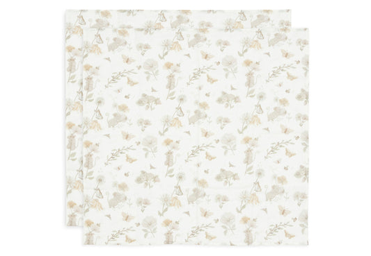 Lange Gaze de Coton Small 70x70cm - Dreamy Mouse - 2 Unités